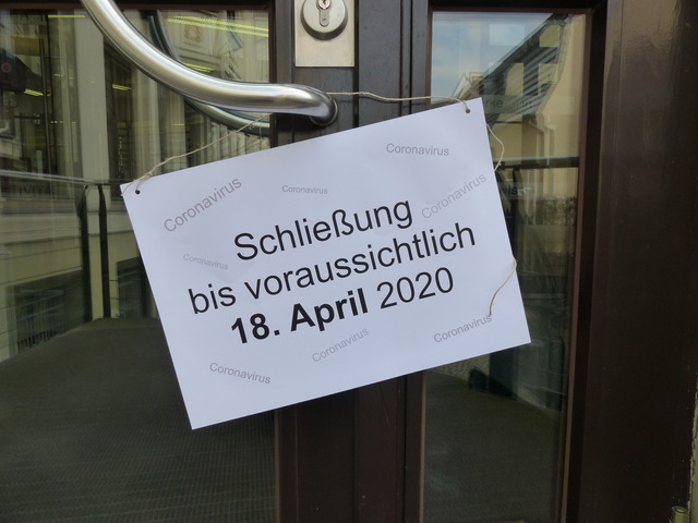 Vorläufige Schließung