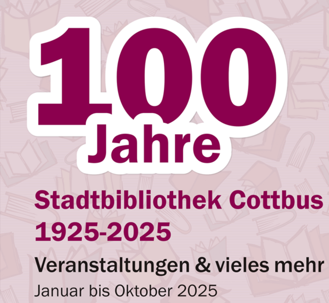 100 Jahre Stadtbibliothek Banner