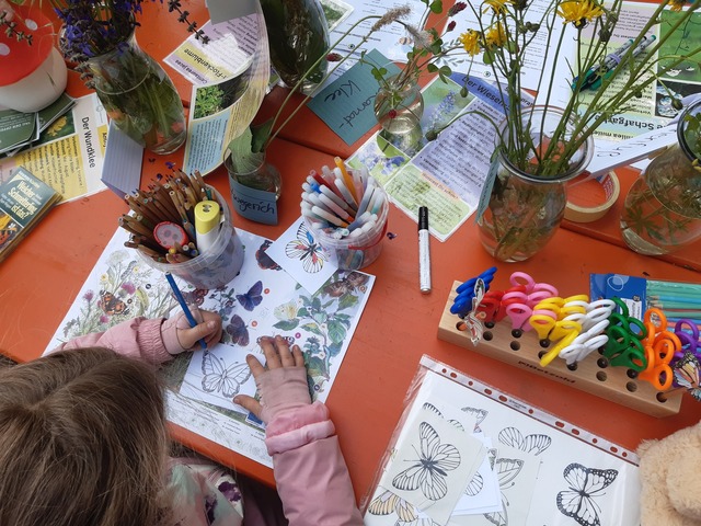 Kinder basteln Pflanzen